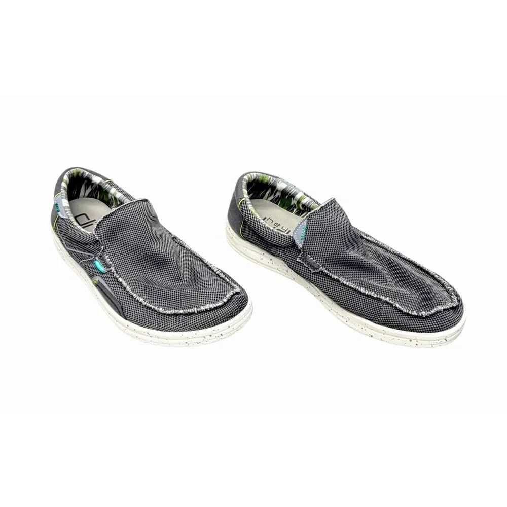 Hey Dude Mikka Hawk Ash Gray Slip On Shoes Men Size 13  Fast Free Shipping